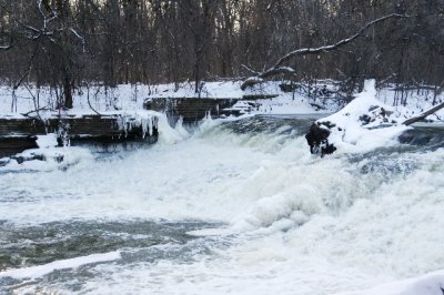 winter waterfall