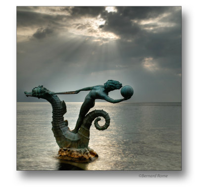 Sculpture . Bord du lac Léman à Montreux, Suisse 