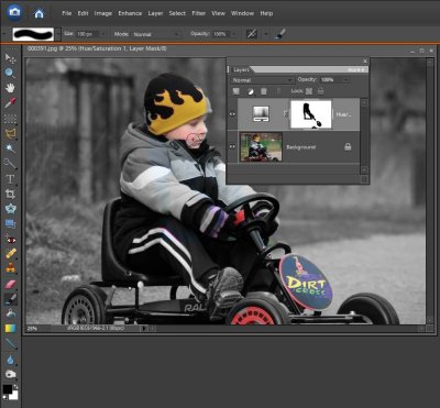 Selective Colour Layer Mask