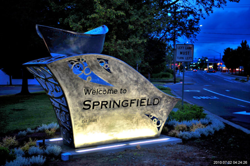 New Welcome To Springfield Artpiece