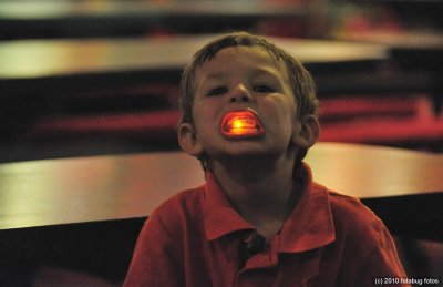 Grandson, Jayden, With His Glow Teeth
