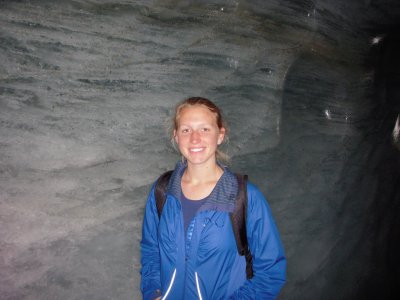Inside the glacier in Chamonix