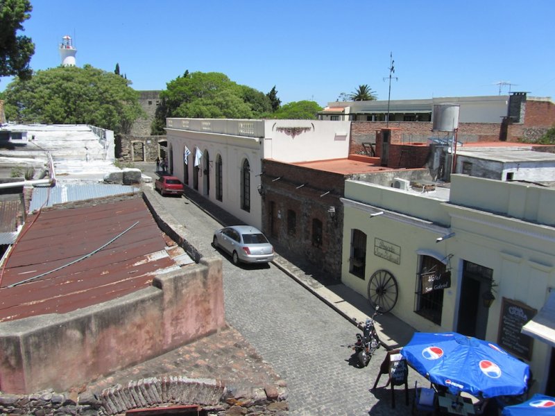 up on a building roof for a different view...