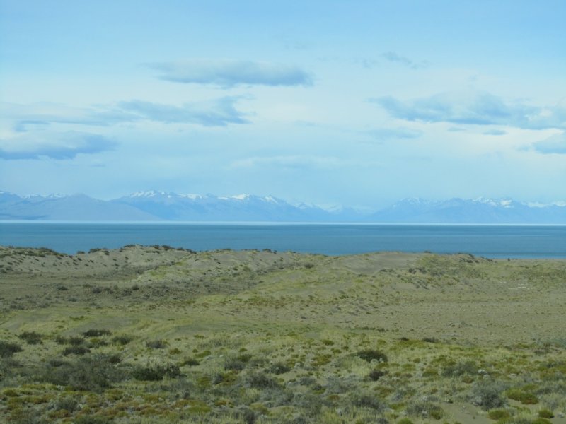 on the road from El Calafate around Lago Argentino