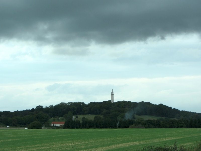 in the distance, the Montfaucon monument
