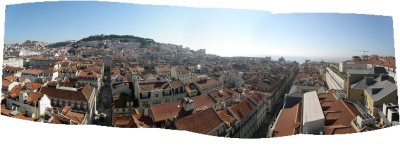 Lisbon: pano from the Bairro Alto