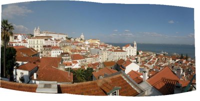 Lisbon: pano from the Alfama