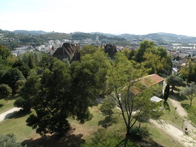 a view from the walls toward the ducal palace