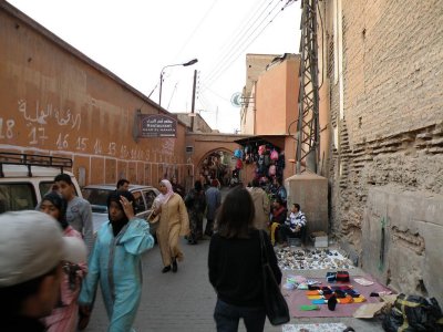 heading north across the medina