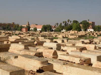 the Jewish cemetery