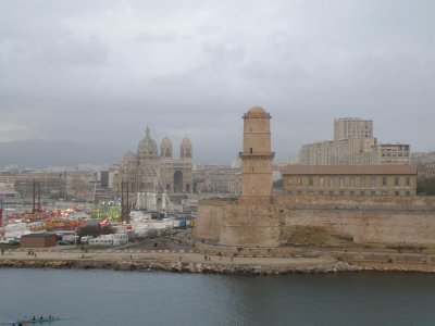 the Fort St. Jean on the harbor edge