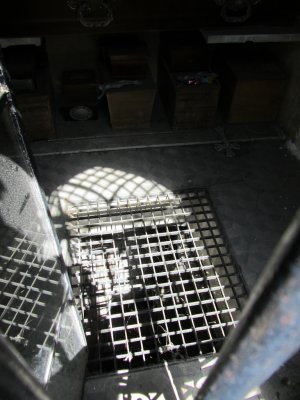 a view down into one of the crypts