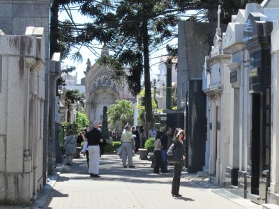 near the main central plaza