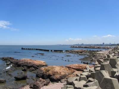 looking back toward Montevideo's old town...