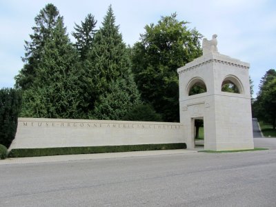 at the American military cemetery in Romagne-sous-Montfaucon