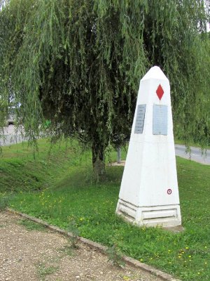 one of many markers for the US 5th Division along the Meuse