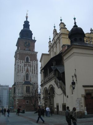 clock tower and town hall