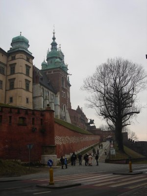 up the Wawel hill