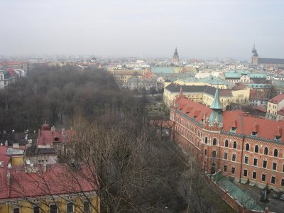view toward the town center