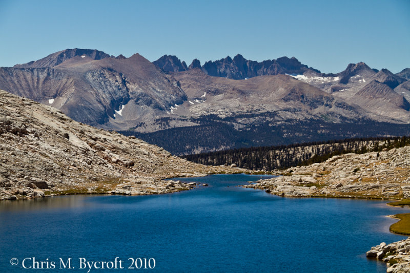 Guitar Lake, Kaweah Mountains on skyline