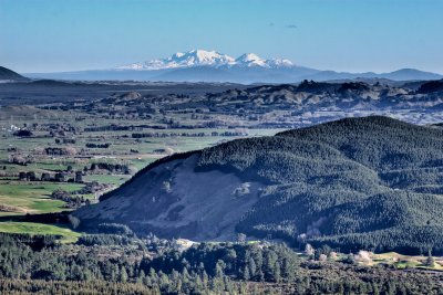 Central North Island volcanoes from Mangakakaramea