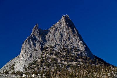 Zoom in of Cathedral Peak