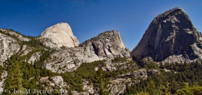 Half Dome, Mt. Broderick, and Liberty Cap (Select Original tab below to get a larger image to view)