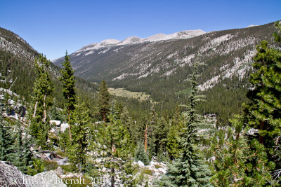 View back down valley - on route towards Donohue Pass from Lyell Canyon