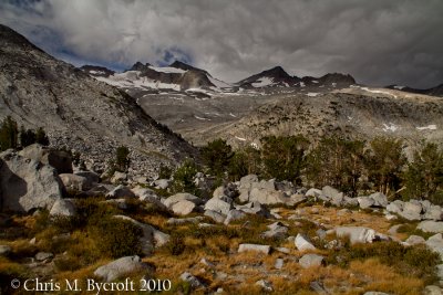 View of Mt Lyell, before heading to Donohue Pass