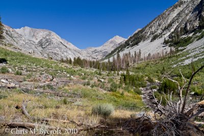 Palisade Creek Valley, Golden Staircase ahead