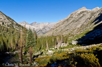 Palisade Creek Valley, below the Golden Staircase