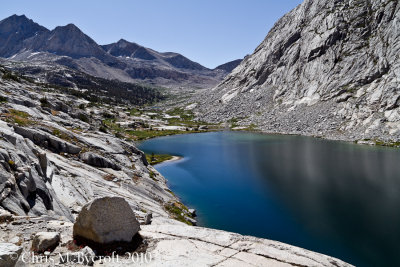 Lower Palisade Lake, Mather Pass beyond