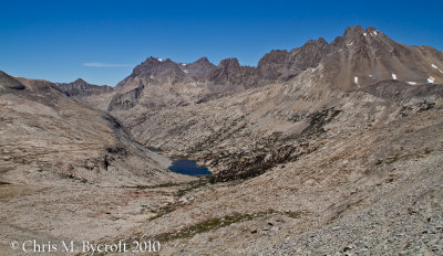 Palisade Lakes and Palisade Peaks