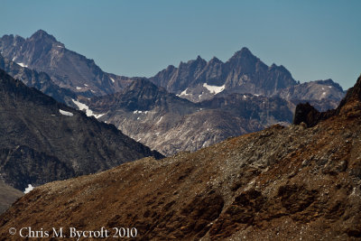 Mountain scenes to south from Pinchot Pass