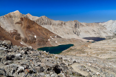 Lakes to north of Pinchot Pass, including Lake Marjorie