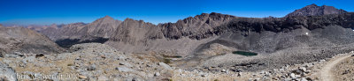 Panorama on way up to Forester Pass (SCROLL to right to see all the photo)