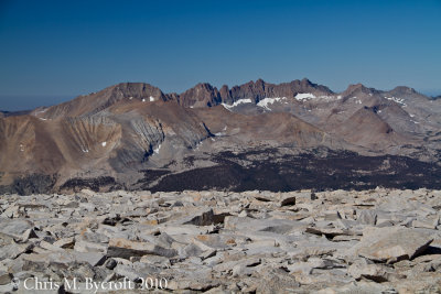 Kaweah Mountains from Mt. Whitney