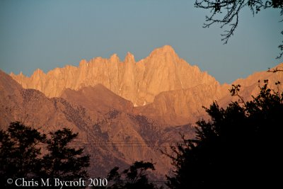 Mt Whitney from Lone Pine