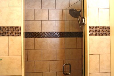 Ceramic tiled shower 1