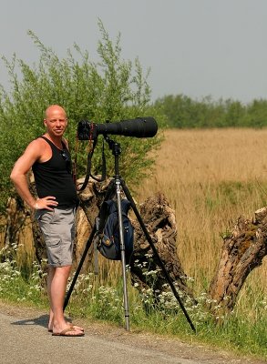 Me shooting Purple Heron at Zouwe Boezem