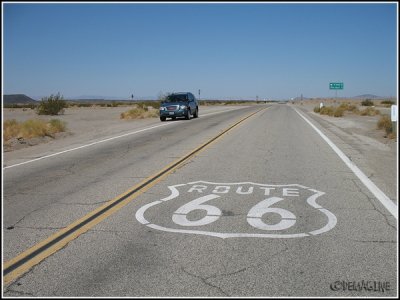 On our way to Las Vegas on route 66