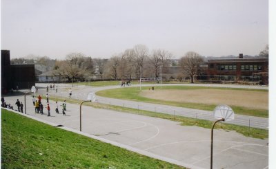 athletic field - looking west from grandstands now hillside