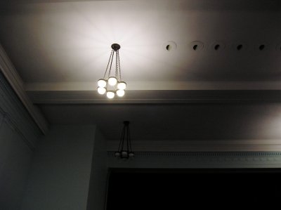 auditorium chandelier still out
