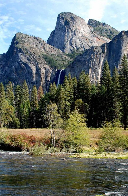 Bridalveil Fall in October,Yosemite NP