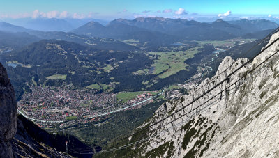 Mittenwald-Panorama, Blick vom Karwendel