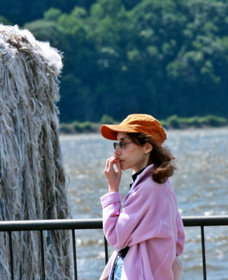 Barb Contemplating the Hudson River