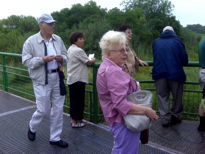Ellen Hoyt at Salt Marsh Bridge (second from left)