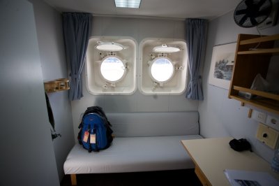 Cabin 312 Sofa and Portholes