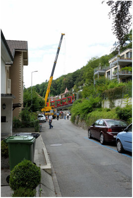 Le camion de transport arrive...