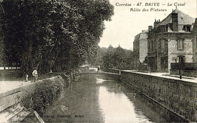 47. BRIVE - Le Canal  Allée des Platanes